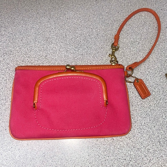 CCA-Coach Vintage Bonnie Cashin-Carry Kisslock Wristlet EUC - Picture 5 of 14